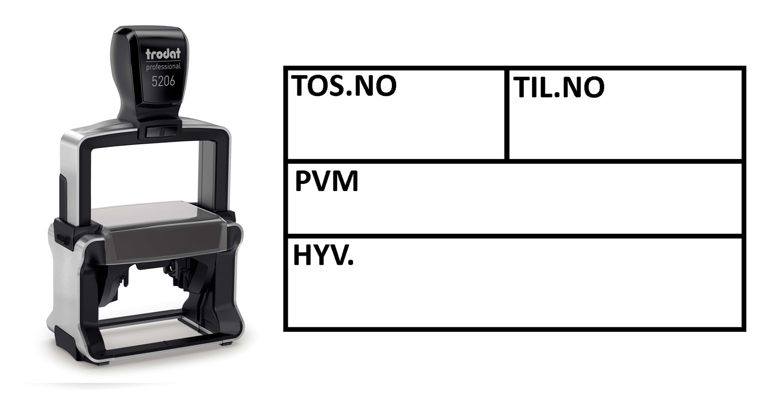 <b>Tiliöintileimasin Trodat 5206 V0.1</b>